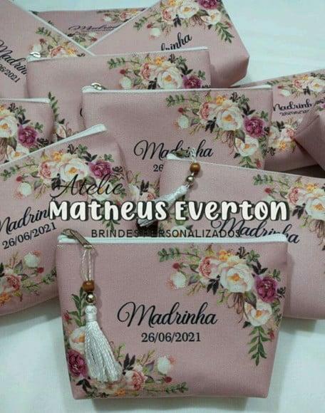 Necessaire Madrinha Noivado, Casamento, Bodas, 15 Anos