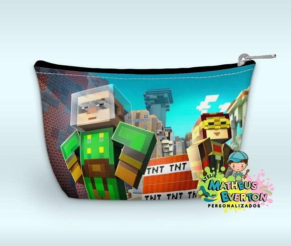 Necessaire Personalizada Minecraft (faço Outros)