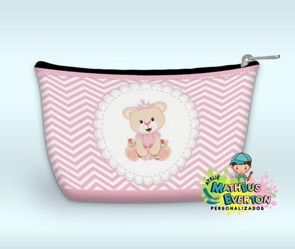 Necessaire Personalizada Ursinha Princesa