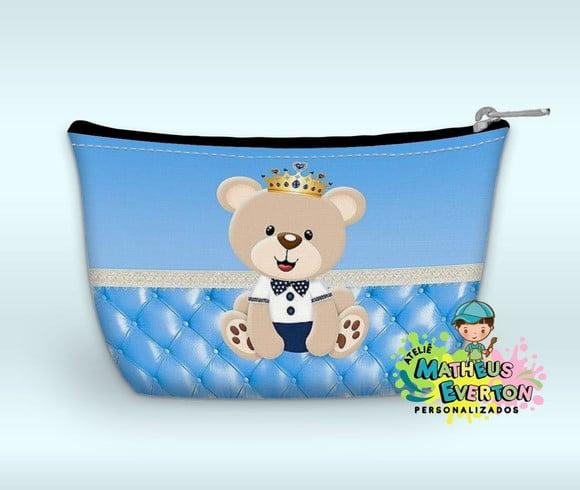 Necessaire Personalizada Urso Príncipe( Faço Outros Modelos)