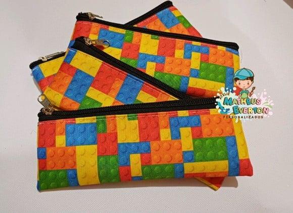 25 Estojos Slim Personalizado Lego Tam: 19x7
