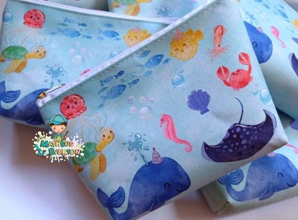 25 Necessaires Personalizada Fundo do Mar