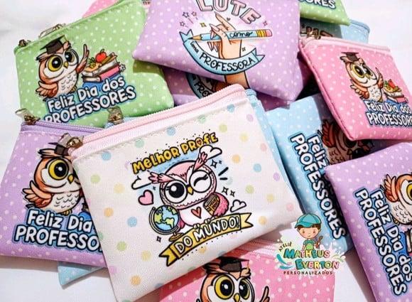 25 Porta Moedas Personalizado Dia dos Professores