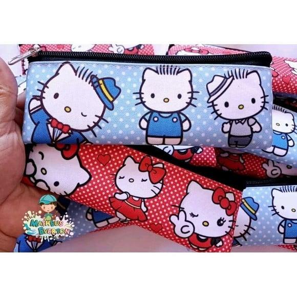30 Estojos Slim Personalizado Hello Kitty Tam: 19x7cm