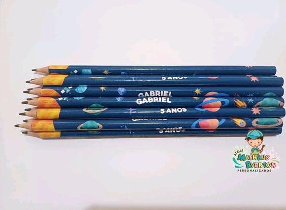 30 Lapis Personalizado Espaço (fazemos Todos os Temas)