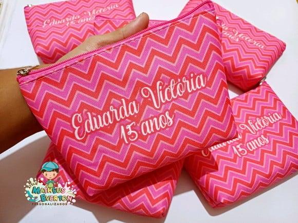 30 Necessaire Personalizada 15 Anos (fazemos Todos os Temas)