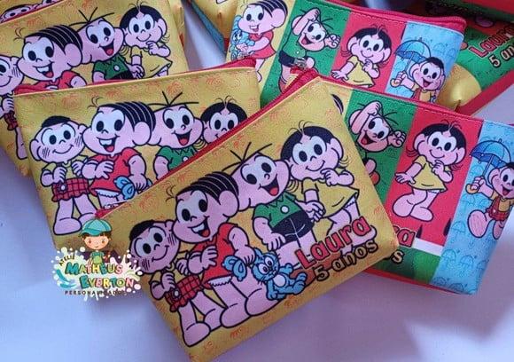 30 Necessaires Personalizada Turma da Mônica