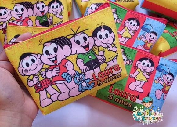 30 Necessaires Personalizada Turma da Mônica