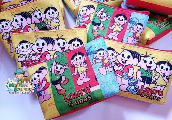 30 Necessaires Personalizada Turma da Mônica