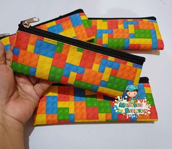 35 Estojos Slim Personalizado Lego Tam: 19x7cm