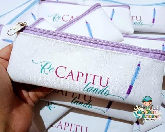 35 Estojos Slim Tam:19x7cm, Personalizamos com Sua Logo