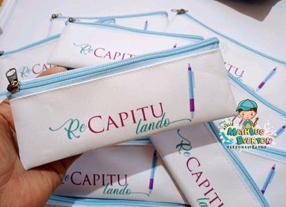 35 Estojos Slim Tam:19x7cm, Personalizamos com Sua Logo