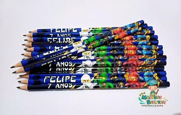 40 Lapis Personalizado Ninjago