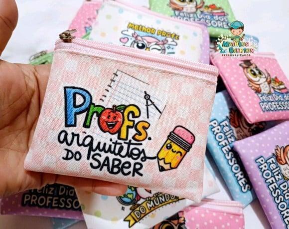 40 Porta Moedas Personalizado Dia dos Professores