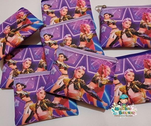 45 Porta Moedas Guerreiras do K-pop Tamanho: 10x12cm