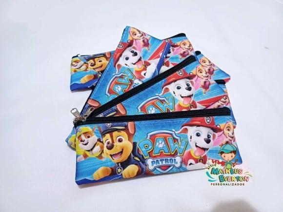 50 Estojos Slim Personalizado Patrulha Canina Tamanho 19x7