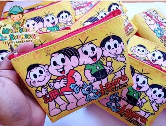 50 Necessaires Personalizada Turma da Mônica