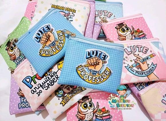 50 Porta Moedas Personalizado Dia dos Professores