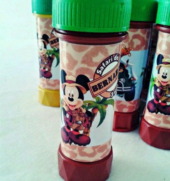 Bolha de Sabão Mickey Safari-Fazemos qualquer tema