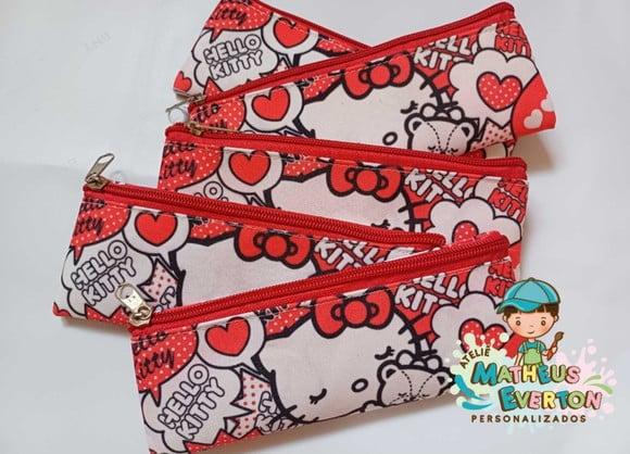 Estojo Slim Personalizado Hello Kitty Tam: 19x7