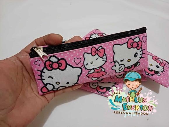 Estojo Slim Personalizado Hello Kitty Tam: 19x7