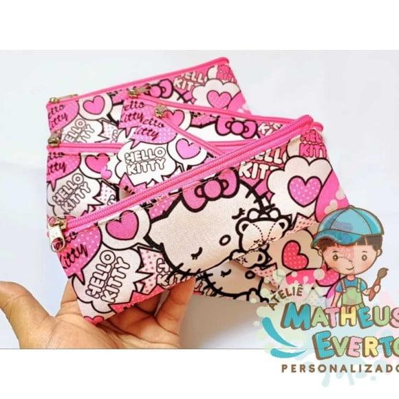 Estojo Slim Personalizado Hello Kitty Tam: 19x7