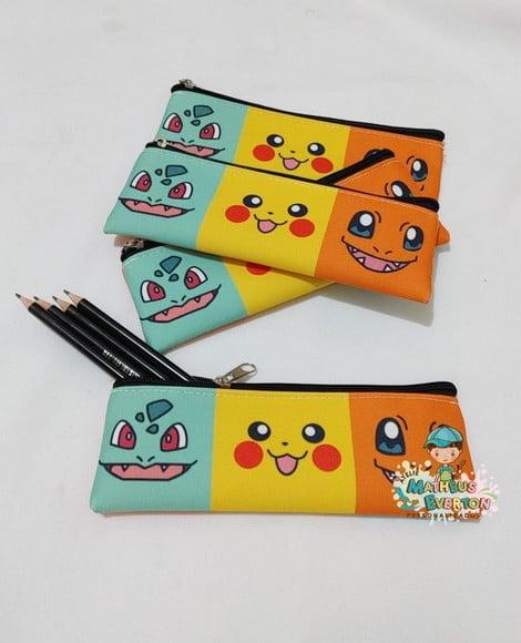 Estojo Slim Personalizado Pokémon Tamanho 19x7