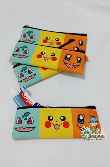 Estojo Slim Personalizado Pokémon Tamanho 19x7