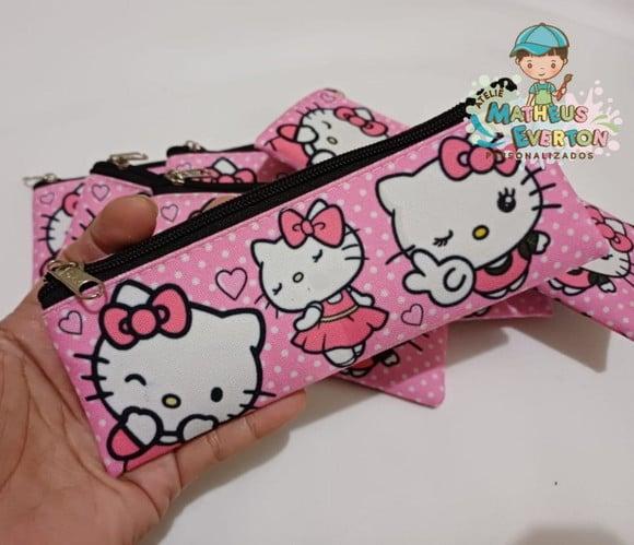 Estojos Slim Personalizado Hello Kitty Tam: 19x7