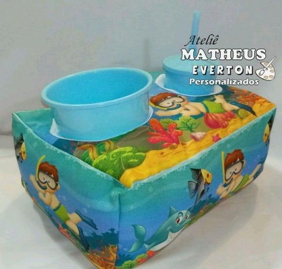 Kit Cinema Personalizado Fundo do Mar