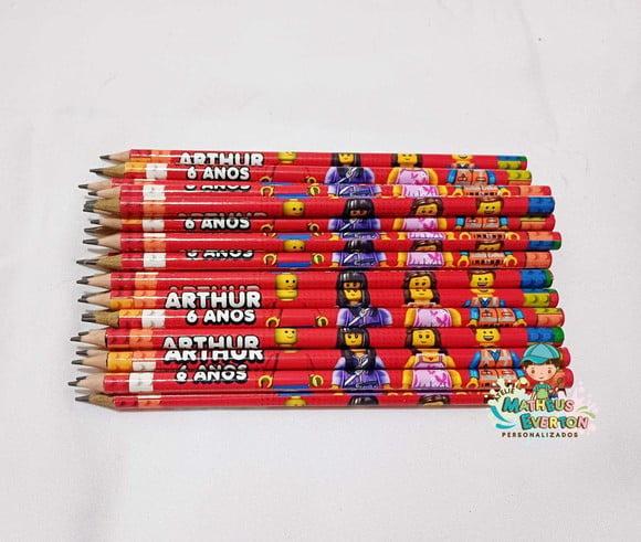 Lápis Personalizado Lego