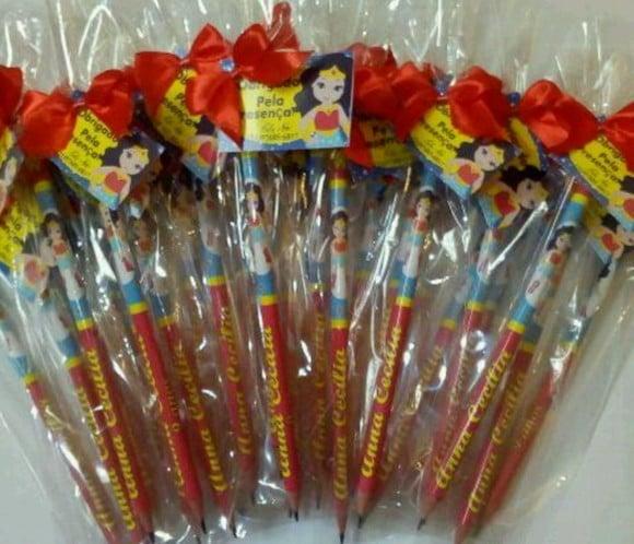 Lápis Personalizado Mulher Maravilha