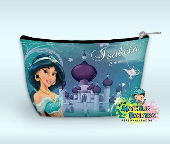Necessaire Personalizada Aladdin e Princesa Jasmine.