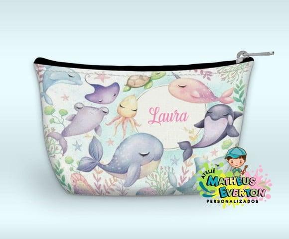 Necessaire Personalizada Fundo do Mar