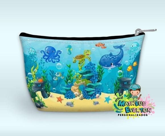 Necessaire Personalizada Fundo do Mar