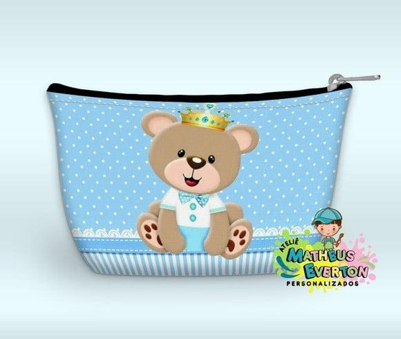 Necessaire Personalizada Urso Príncipe( Faço Outros Modelos)