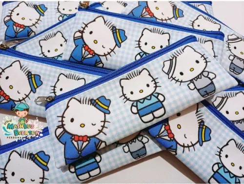 25 Estojos Slim Dear Daniel (hello Kitty) Tam: 19x7cm