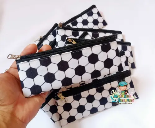 25 Estojos Slim Personalizado Bola Tam: 19x7