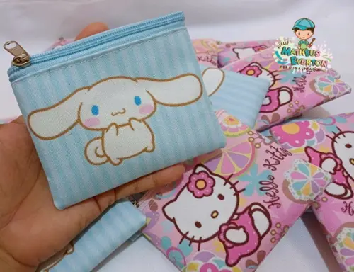 25 Porta Moedas Hello Kitty Tamanho: 10x12cm