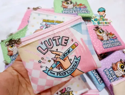 25 Porta Moedas Personalizado Dia dos Professores