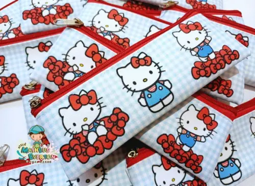 30 Estojos Slim Personalizado Hello Kitty Tam: 19x7cm