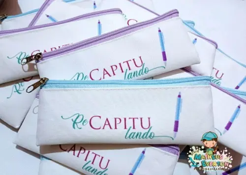 30 Estojos Slim Tam:19x7cm, Personalizamos com Sua Logo