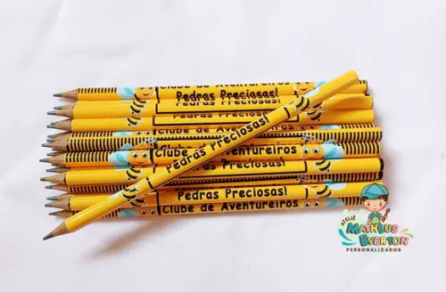 30 Lapis Personalizado Abelinha