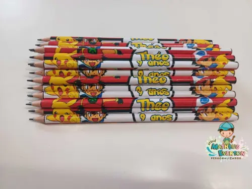 30 Lapis Personalizado Pokémon