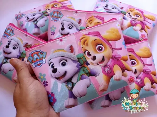 30 Necessaires Personalizada Patrulha Canina