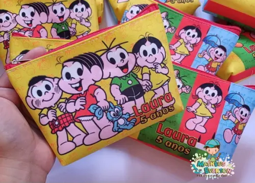 30 Necessaires Personalizada Turma da Mônica
