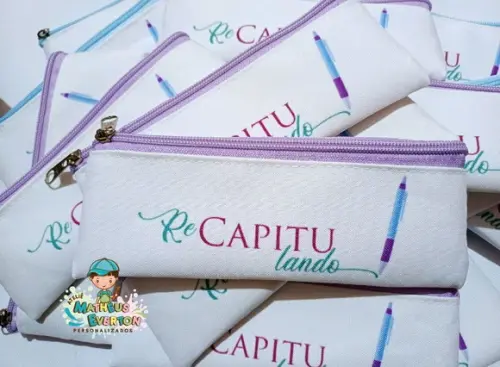 35 Estojos Slim Tam:19x7cm, Personalizamos com Sua Logo