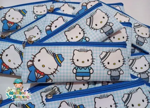 40 Estojos Slim Dear Daniel (hello Kitty) Tam: 19x7cm