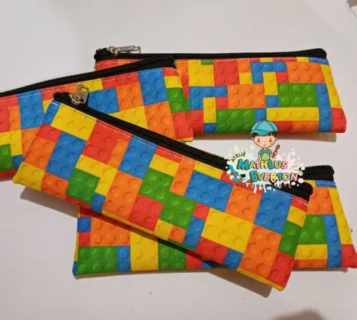 40 Estojos Slim Personalizado Lego Tam: 19x7cm