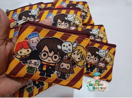 40 Porta Moedas Personalizado Harry Potter